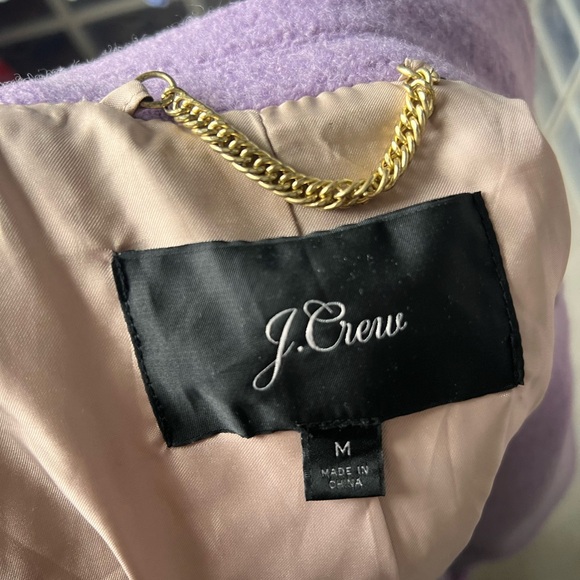 J. Crew Lavender Boiled Wool Coat - Picture 4 of 5